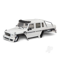Body, Mercedes-Benz G 63, complete (gloss white metallic) (includes grille, side mirrors, door handles, & windshield wipers)