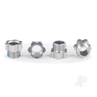 Stub axle nut, aluminium (Grey-anodised) (4)