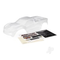 Body, Maxx (Clear, requires painting) / window masks / decal sheet (fits Maxx with extended chassis (352mm wheelbase))