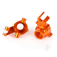 Steering blocks, 6061-T6 aluminium (Orange-anodised), left & right