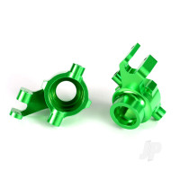 Steering blocks, 6061-T6 aluminium (Green-anodised), left & right