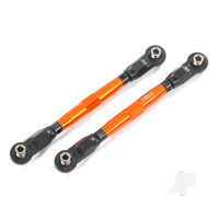 Toe links, Front (Tubes Orange-anodised, 7075-T6 aluminium, stronger than Titanium) (88mm) (2 pcs) / rod ends, Rear (4 pcs) / rod ends, Front (4 pcs) / aluminium wrench (1pc)