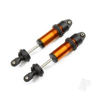 Shocks, GT-Maxx, aluminium (Orange-anodised) (fully assembled w/o springs) (2)