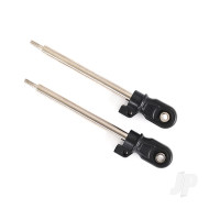 Shock shaft, 72mm (GT-Maxx) (Steel, Chrome finish) (2 pcs)