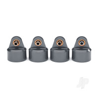 Shock caps, aluminium (Grey-anodised), GT-Maxx, shocks (4 pcs)