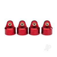 Shock caps, aluminium (Red-anodised), GT-Maxx shocks (4 pcs)