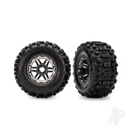 Maxx 2.8" Black Chrome Wheels & Sledgehammer Tires (2)