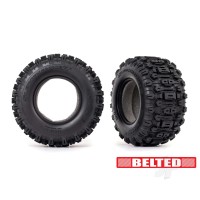 Tyres, Sledgehammer All-Terrain 2.8in (belted, dual profile (2.9in outer, 3.8in inner)) (2) / foam inserts (2)
