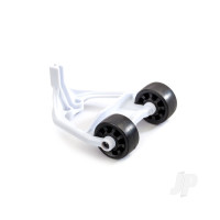 Wheelie bar, White