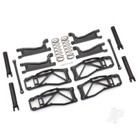 Suspension kit, WideMaxx, Black (includes Front & Rear suspension arms, Front toe links, Rear shock springs)