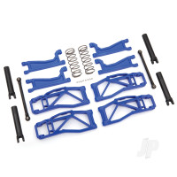 Suspension kit, WideMaxx, Blue (includes Front & Rear suspension arms, Front toe links, Rear shock springs)
