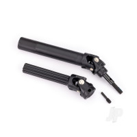 Driveshaft assembly, front or rear, Maxx Duty (1) (left or right) (fully assembled, ready to install) / screw pin (1) (for use with #8995 WideMaxx suspension kit)