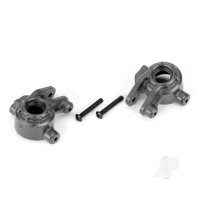 Steering blocks, extreme heavy duty, Grey (left & right)/ 3x20mm BCS (2) (for use with #9080 upgrade kit)