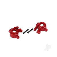 Steering blocks, extreme heavy duty, Red (left & right) / 3x20mm BCS (2 pcs) (for use with #9080 upgrade kit)