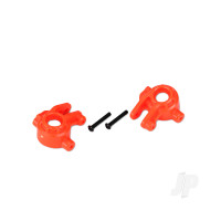 Steering blocks, extreme heavy duty, Orange (left & right) / 3x20mm BCS (2 pcs) (for use with #9080 upgrade kit)