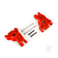 Carriers, stub axle, rear, extreme heavy duty, Red (left & right)/ 3x41mm hinge pins (2)/ 3x20mm BCS (2) (for use with #9080 upgrade kit)