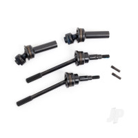 Driveshafts, front, extreme heavy duty, steel-spline constant-velocity with 6mm stub axles (complete assembly) (2) (for use with #9080 upgrade kit)