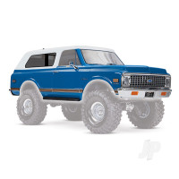 Body, Chevrolet Blazer (1972), Complete (Blue) (includes grille, side mirrors, door handles, windshield wipers, Front & Rear bumpers, decals)