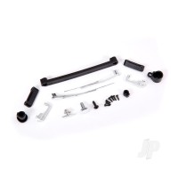 Door handles, left, right, and rear / retainers (3) / windshield wipers, left & right / retainer (1) / fuel cap / fuel flange / fuel cap mount/ 1.6x5 BCS (self-tapping) (7) / 2.6x8 BCS (1)