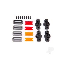 Marker light housing (4) / marker light mount (4) / marker light lens (Red (2), amber (2)) / reverse lens (left & right) / 1.6x5 BCS (self-tapping) (8)