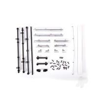 Side trim, Chevrolet Blazer (1972), left & right/ rear trim, upper & lower/ retainers, left, right & rear/ 2.6x8 BCS (23)/ 1.6x5 BCS (self-tapping) (5) (fits #9111 body)