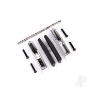 Bumper pads / bumper guards (Chrome) / 2.5x10 BCS (4) / 2.7mm drill bit (fits #9126 or #9127 front bumpers)