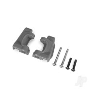 Caster blocks (c-hubs), extreme heavy duty, Grey (left & right) / 3x26mm hinge pins (2 pcs) / 3x15mm BCS (2 pcs) (for use with #9182 upgrade kit)