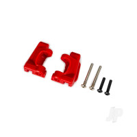 Caster blocks (c-hubs), extreme heavy duty, Red (left & right) / 3x26mm hinge pins (2) / 3x15mm BCS (2 pcs) (for use with #9180 and 9181 upgrade kit)