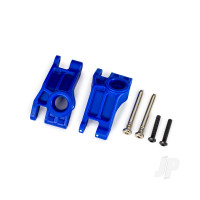 Carriers, stub axle, rear, extreme heavy duty, Blue (left & right) / 3x31mm hinge pins (2 pcs) / 3x18mm BCS (2 pcs) (for use with #9180, 9181, 9182 upgrade kit)