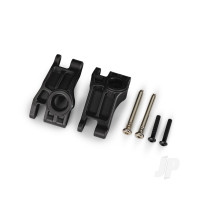 Carriers, stub axle, rear, extreme heavy duty, Black (left & right) / 3x31mm hinge pins (2 pcs) / 3x18mm BCS (2 pcs) (for use with #9180, 9181, 9182 upgrade kit)