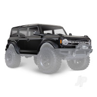 Body, Ford Bronco (2021), complete, Shadow Black (painted) (includes grille, side mirrors, door handles, fender flares, windshield wipers, spare Tyre mount, & clipless mounting) (requires #8080X inner fenders)