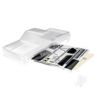 Body, Chevrolet K10 Truck (1979) (Clear, requires painting) / decals / window masks (includes grille, side mirrors, door handles, windshield wipers, clipless mounting, hardware) (requires #9288 inner fenders)