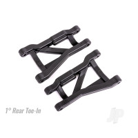 Suspension arms, Black, rear (left & right), heavy duty, 1deg toe angle (2)