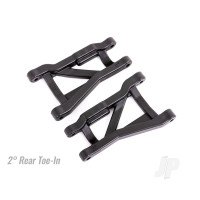 Suspension arms, Black, rear (left & right), heavy duty, 2deg toe angle (2)
