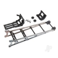 Wheelie bar, Black Chrome (assembled) / wheelie bar mount