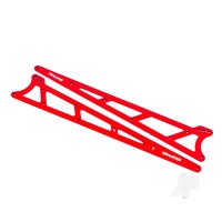 Side plates, wheelie bar, Red (aluminium) (2 pcs)