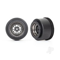 Wheels, Weld Satin Black Chrome (rear) (2 pcs)