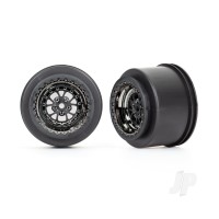 Wheels, Weld Black Chrome (rear) (2 pcs)