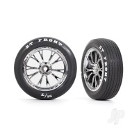 Wheels & Tyres, Assembled, Glued (Weld Chrome wheels, tyres, foam inserts) (front) (2 pcs)