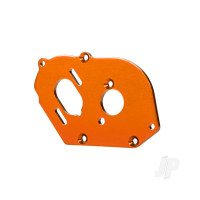 Plate, motor, 6061-T6 aluminium (Orange-anodised) (4mm thick) / 3x10mm CS with split and flat washer (2 pcs)