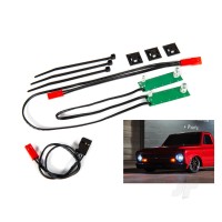 LED light set, front, complete (White) (includes light harness, power harness, zip ties (9))