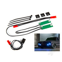 LED light set, front, complete (Blue) (includes light harness, power harness, zip ties (9))