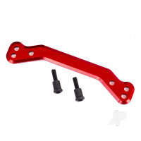 Drag link, steering, 6061-T6 aluminium (Red-anodised) / 3x14mm SS (2 pcs)