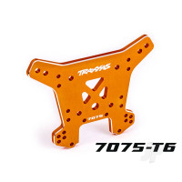 Shock tower, rear, 7075-T6 aluminium (Orange-anodised) (fits Sledge)