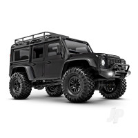 TRX-4M Land Rover Defender 1:18 4WD RTD Trail Truck, Black (+ TQ, ECM-2.5, Titan 87T, 750mAh LiPo, USB Charger, Clipless Body)