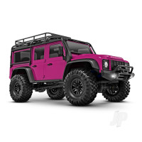 TRX-4M Land Rover Defender 1:18 4WD RTD Trail Truck, Pink (+ TQ, ECM-2.5, Titan 87T, 750mAh LiPo, USB Charger, Clipless Body)