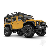 TRX-4M Land Rover Defender 1:18 4WD RTD Trail Truck, Tan (+ TQ, ECM-2.5, Titan 87T, 750mAh LiPo, USB Charger, Clipless Body)