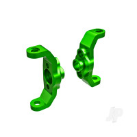Caster blocks, 6061-T6 aluminium (Green-anodised) (left & right)