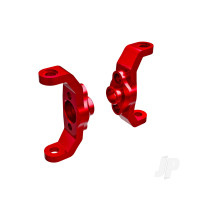 Caster blocks, 6061-T6 aluminium (Red-anodised) (left & right)