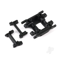 Skid plate, Center/ bumper mount, front/ bumper mount, rear